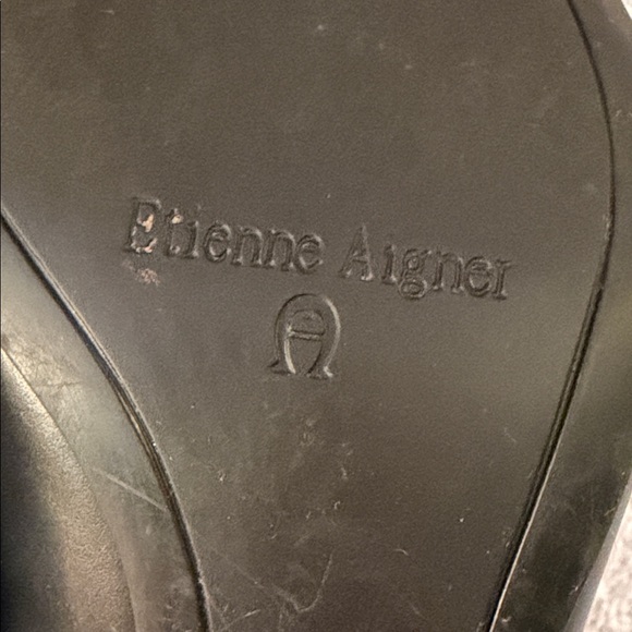 NWT VTG Etienne Aigner Orah Leather Tassel Kitten-Heel Pumps 90s Y2K Office - Picture 11 of 13